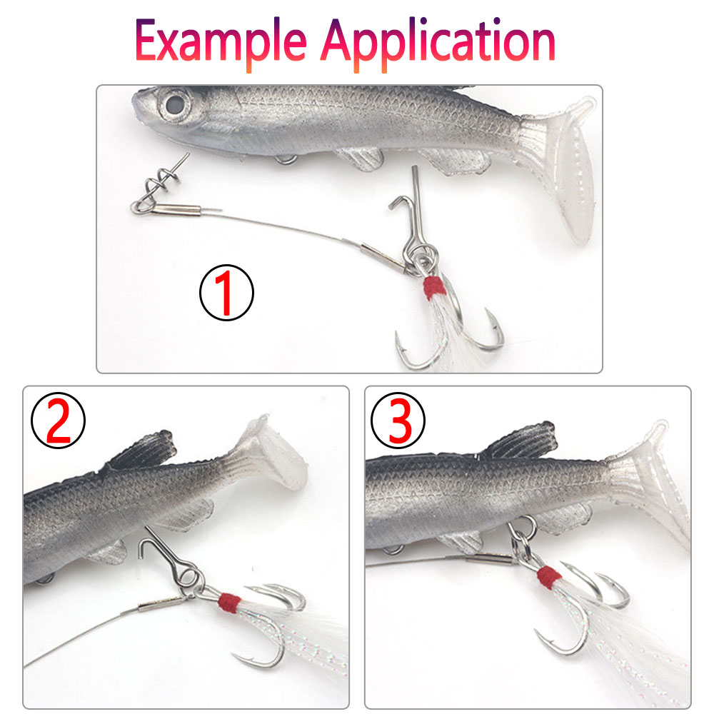 50/100 peças Pinos de Conexão  - Fishing Hook Stainless Steel avaliação e preço