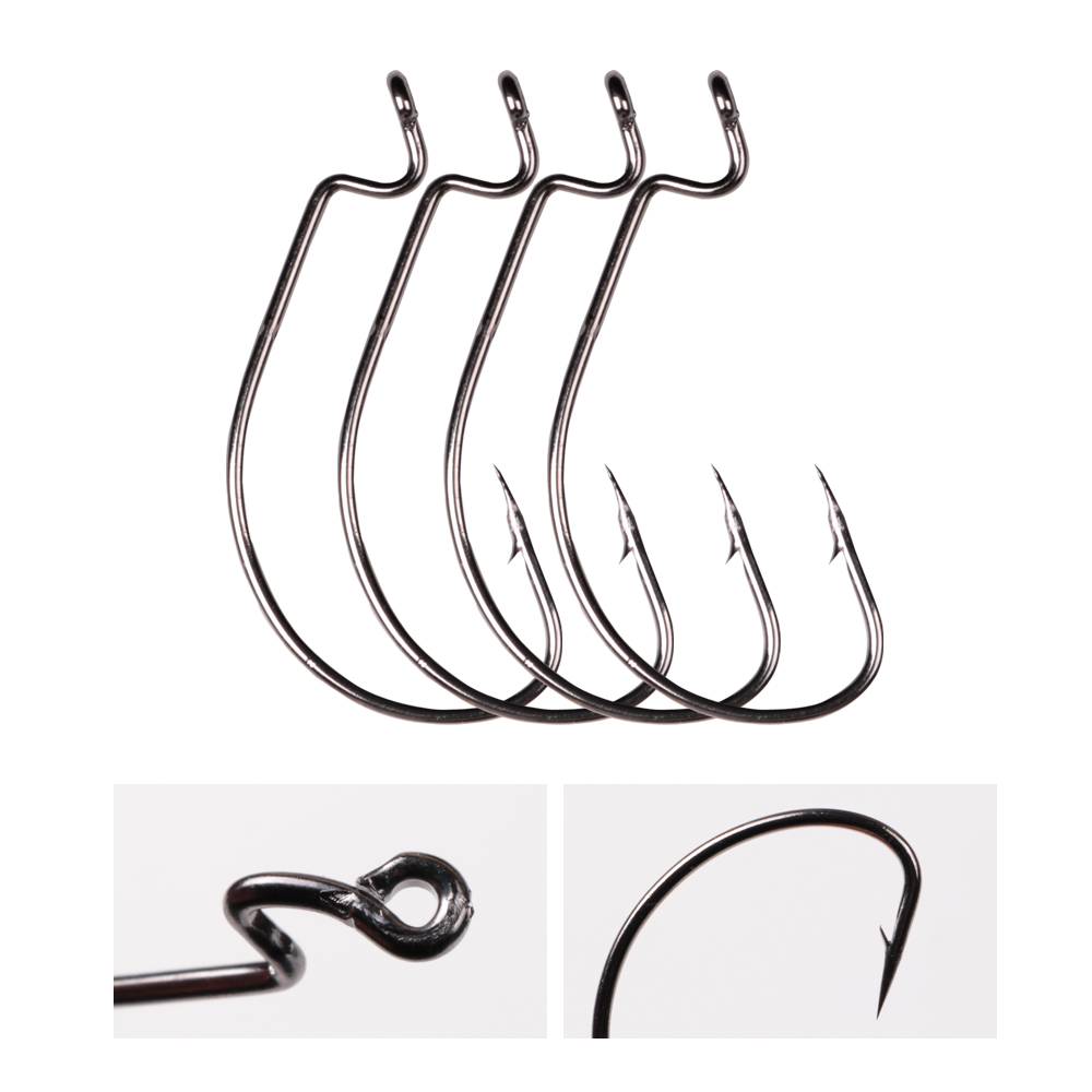 LUSHAZER-Aço Carbono Ganchos D - Fishing Hook Barbless avaliação e preço