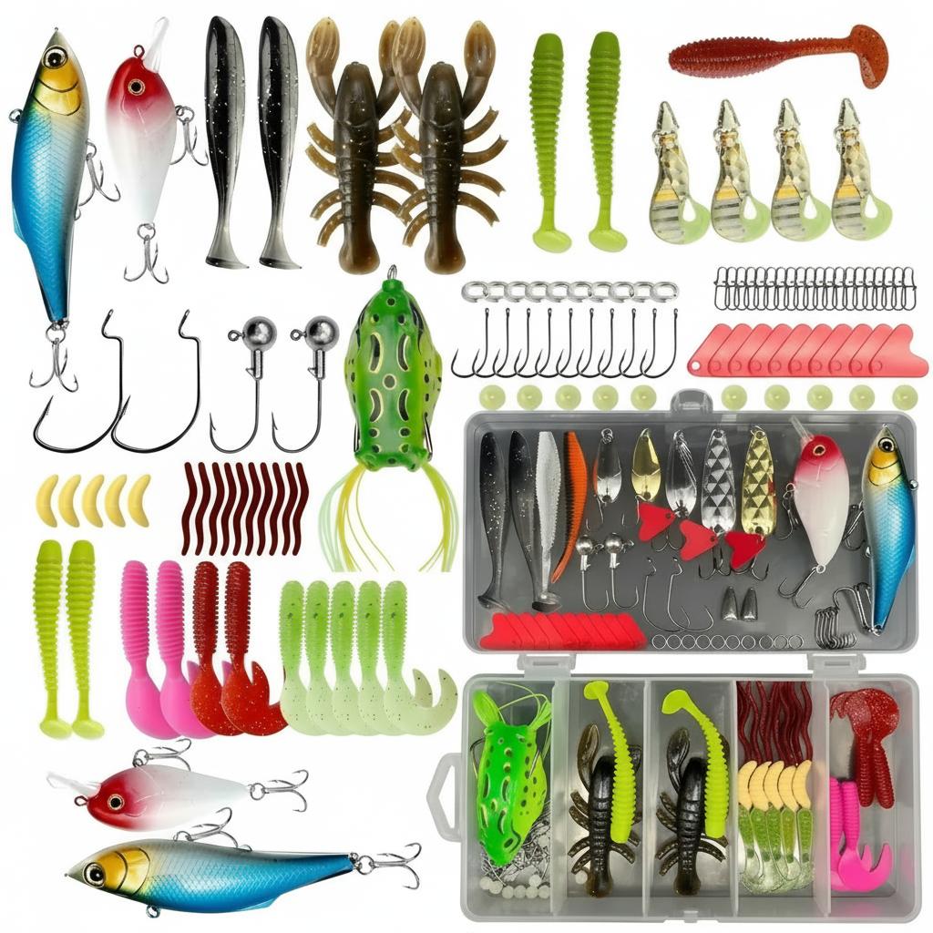 Kit de 133 Peças de Iscas de P - Fishing Hook Jig avaliação e preço
