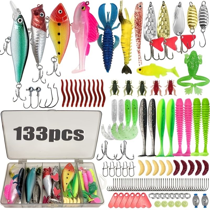Kit de 133 Peças de Iscas de P - Fishing Hook Jig avaliação e preço