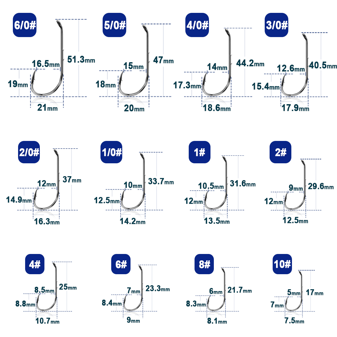 Ganchos de pesca com suporte d - Fishing Hook Circle avaliação e preço